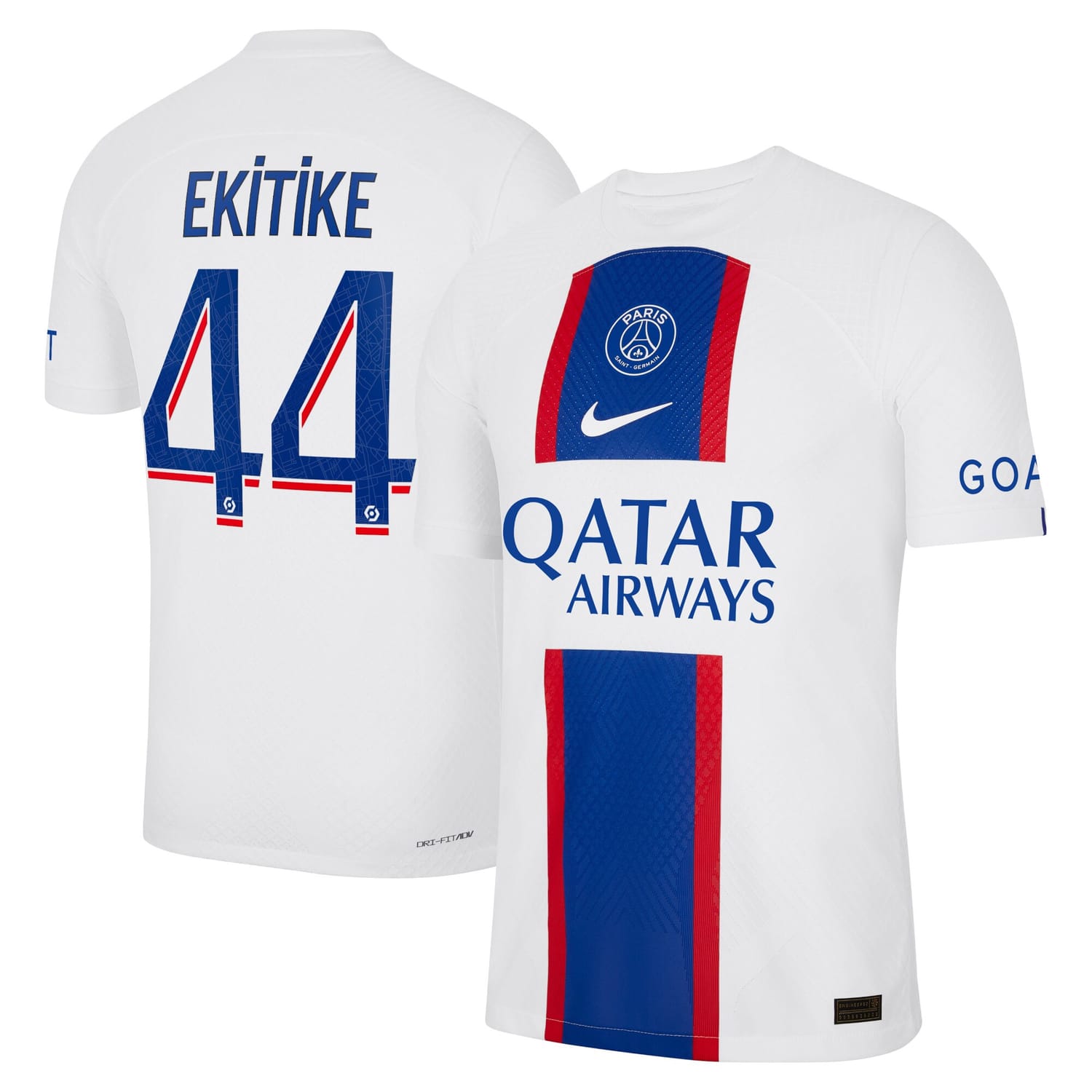 Ligue 1 Paris Saint-Germain Third Authentic Jersey Shirt 2022-23 player Hugo Ekitike 44 printing for Men