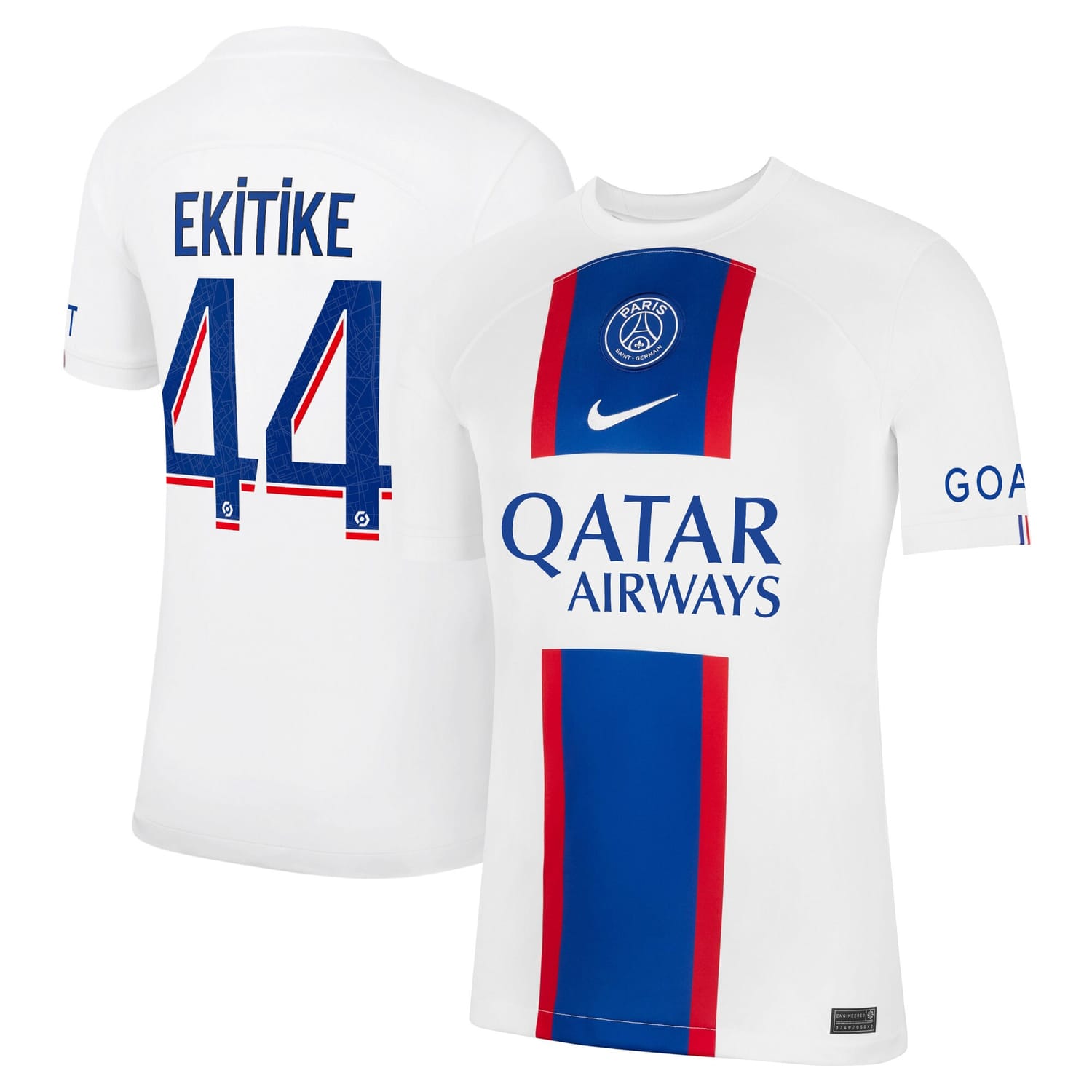 Ligue 1 Paris Saint-Germain Third Jersey Shirt 2022-23 player Hugo Ekitike 44 printing for Men