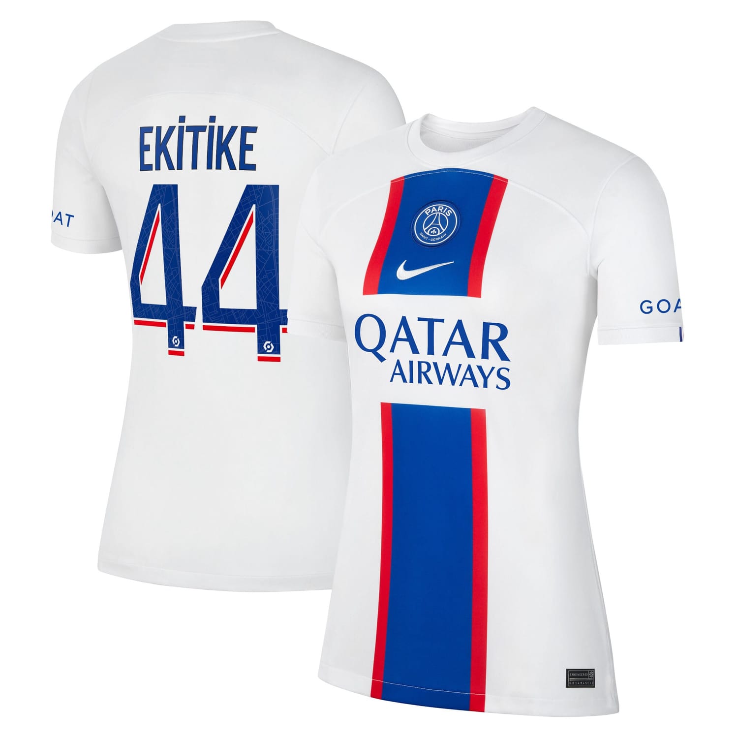 Ligue 1 Paris Saint-Germain Third Jersey Shirt 2022-23 player Hugo Ekitike 44 printing for Women