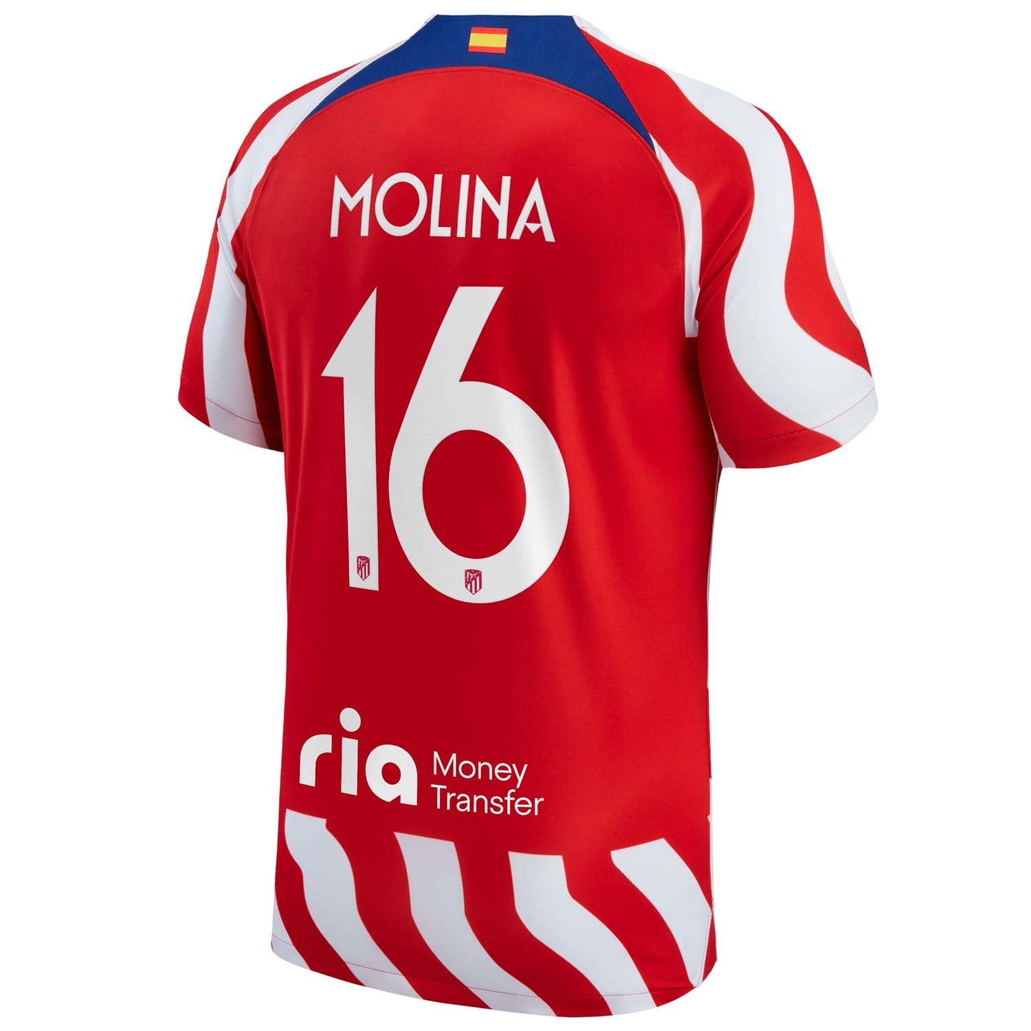 La Liga Atletico de Madrid Home Metropolitano Jersey Shirt 2022-23 player Nahuel Molina 16 printing for Men