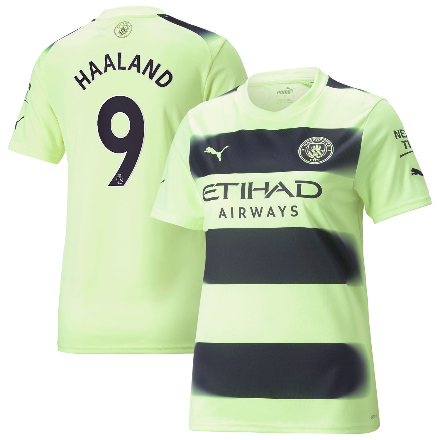 Premier League Manchester City Third Jersey Shirt 2022-23 player Erling Haaland 9 printing for Women