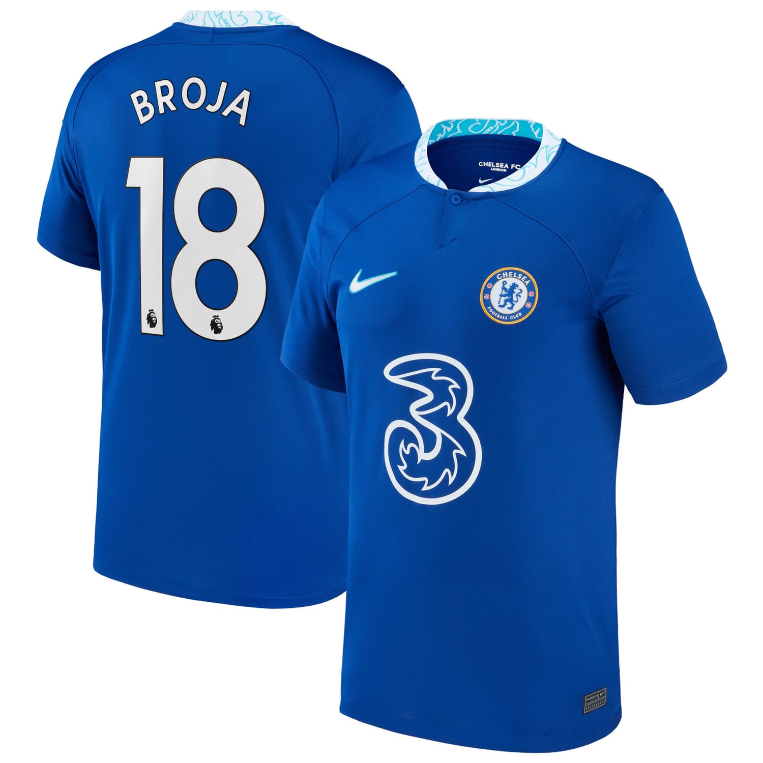 Premier League Chelsea Home Jersey Shirt 2022-23 player Armando Broja 18 printing for Men