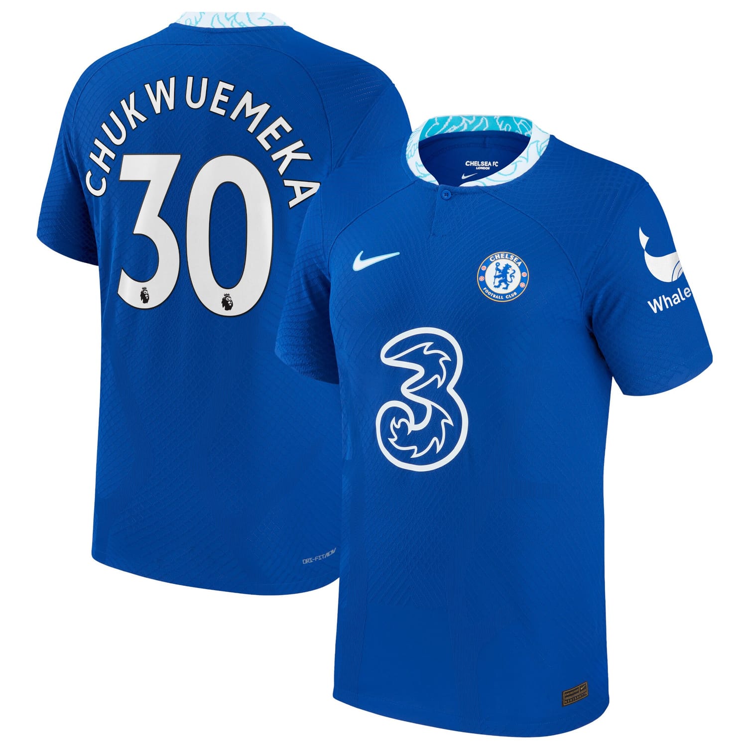 Premier League Chelsea Home Authentic Jersey Shirt 2022-23 player Carney Chukwuemeka 30 printing for Men