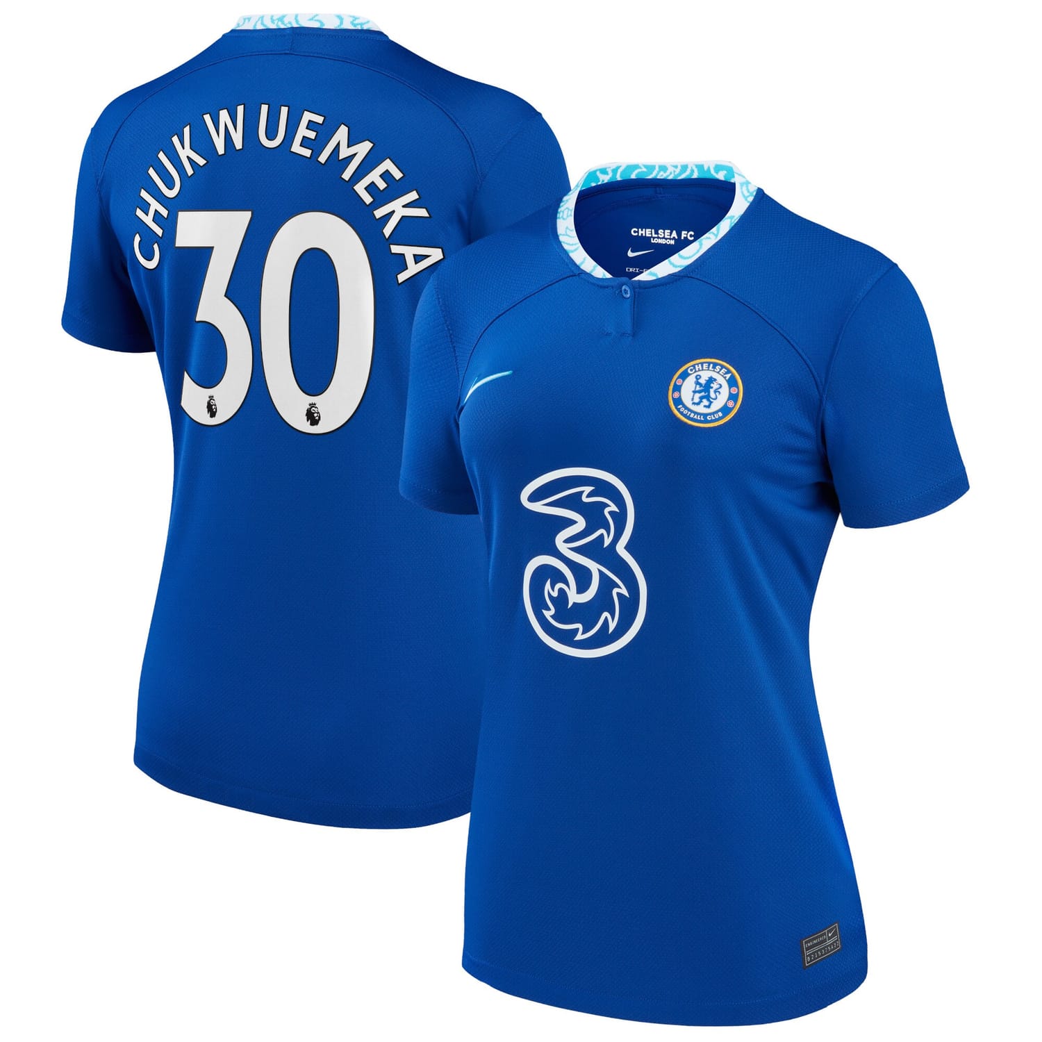 Premier League Chelsea Home Jersey Shirt 2022-23 player Carney Chukwuemeka 30 printing for Women