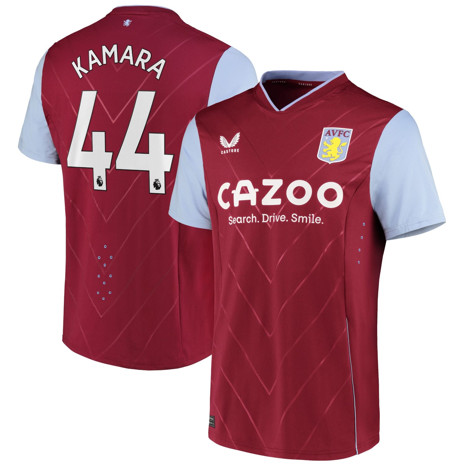 Premier League Aston Villa Home Pro Jersey Shirt 2022-23 player Boubacar Kamara 44 printing for Men