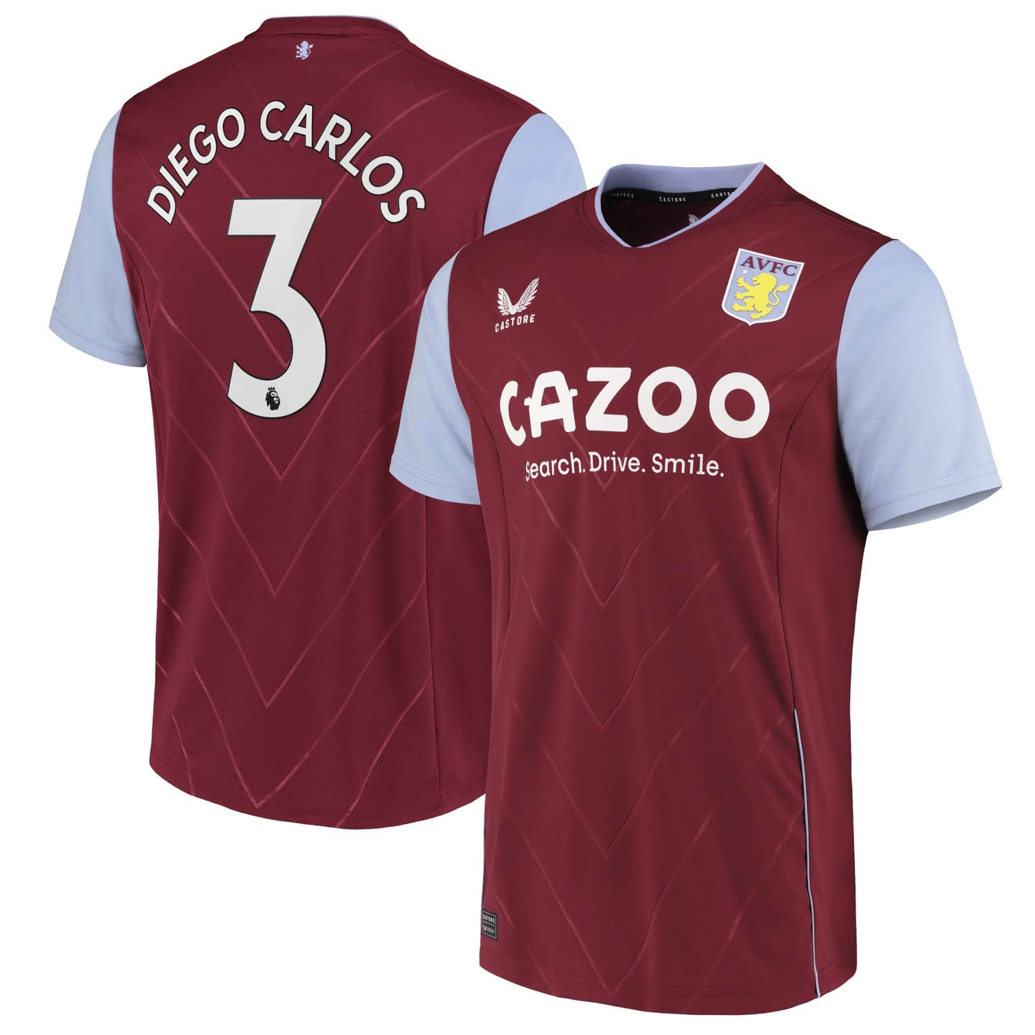 Premier League Aston Villa Home Jersey Shirt 2022-23 player Diego Carlos 3 printing for Men