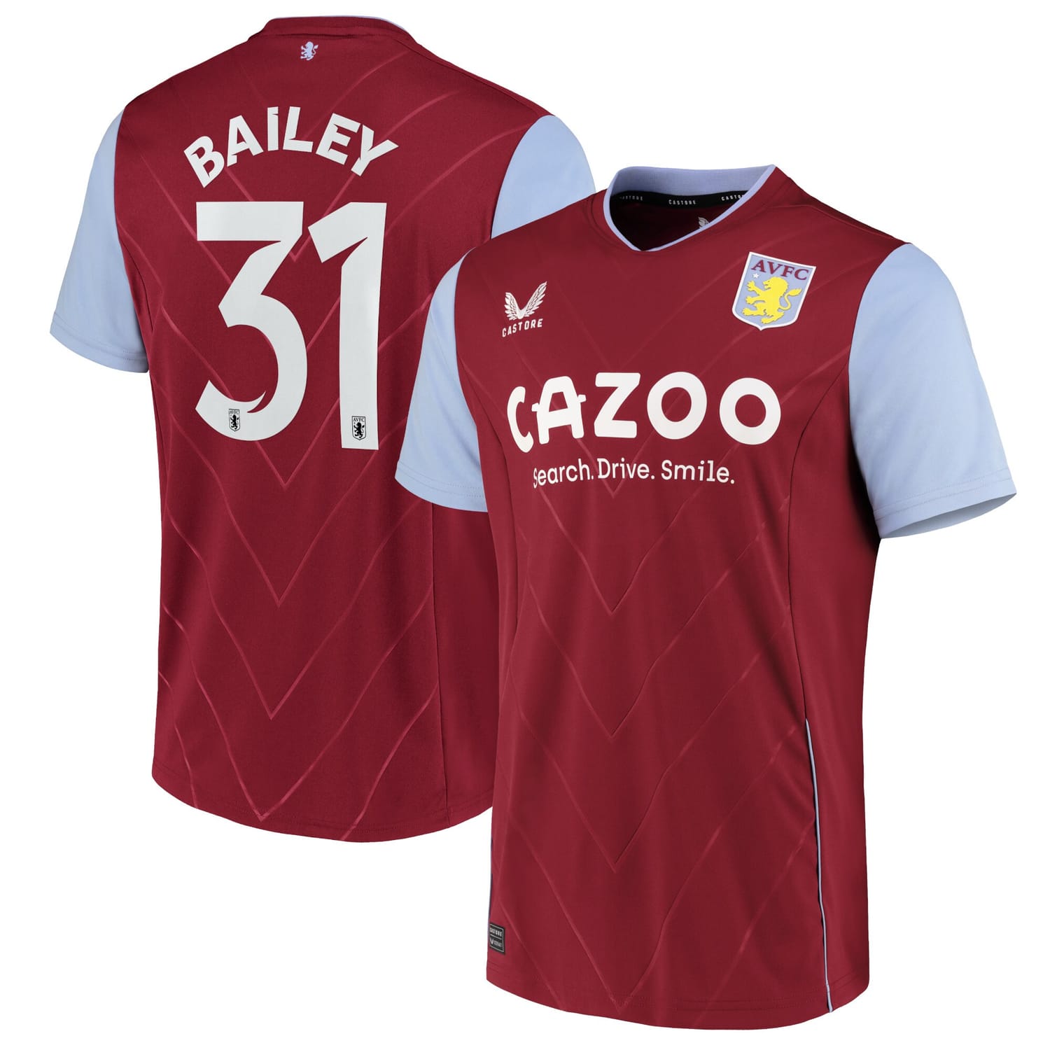 Premier League Aston Villa Home Cup Jersey Shirt 2022-23 player Leon Bailey 31 printing for Men