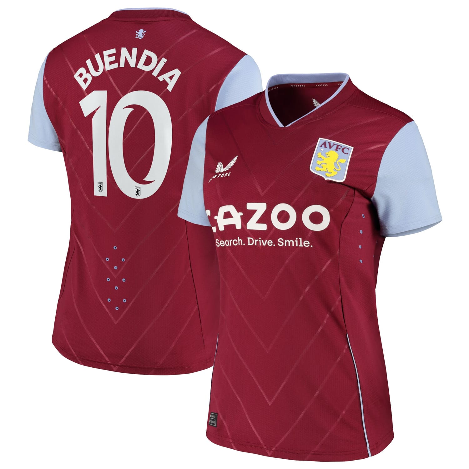 Premier League Aston Villa Home Cup Pro Jersey Shirt 2022-23 player Emi Buendía 10 printing for Women