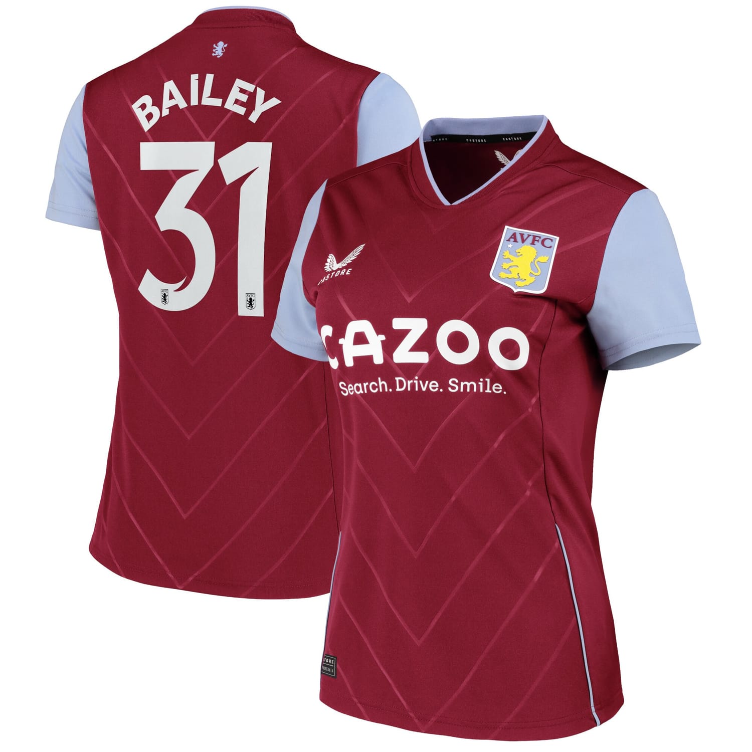 Premier League Aston Villa Home Cup Jersey Shirt 2022-23 player Leon Bailey 31 printing for Women