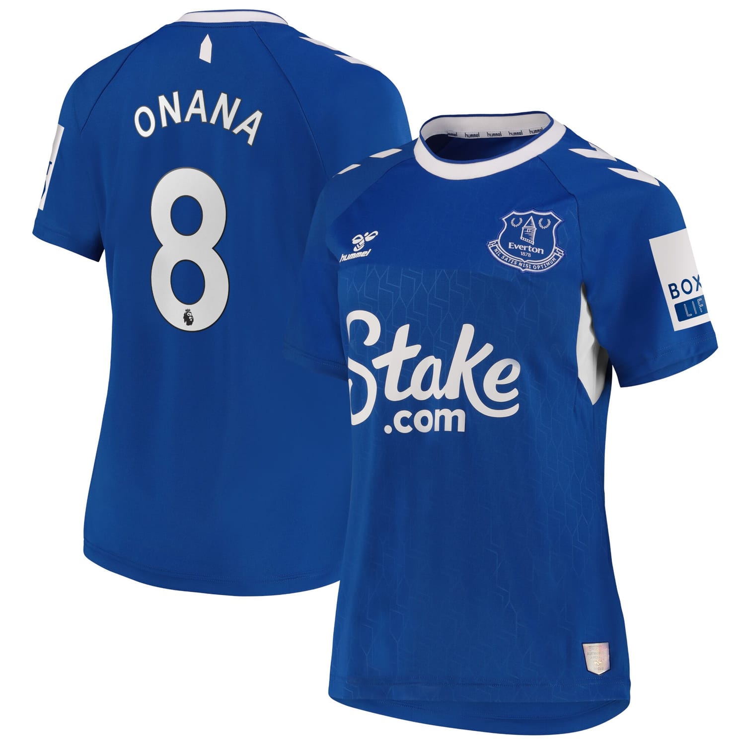 Premier League Everton Home Jersey Shirt 2022-23 player Amadou Onana 8 printing for Women