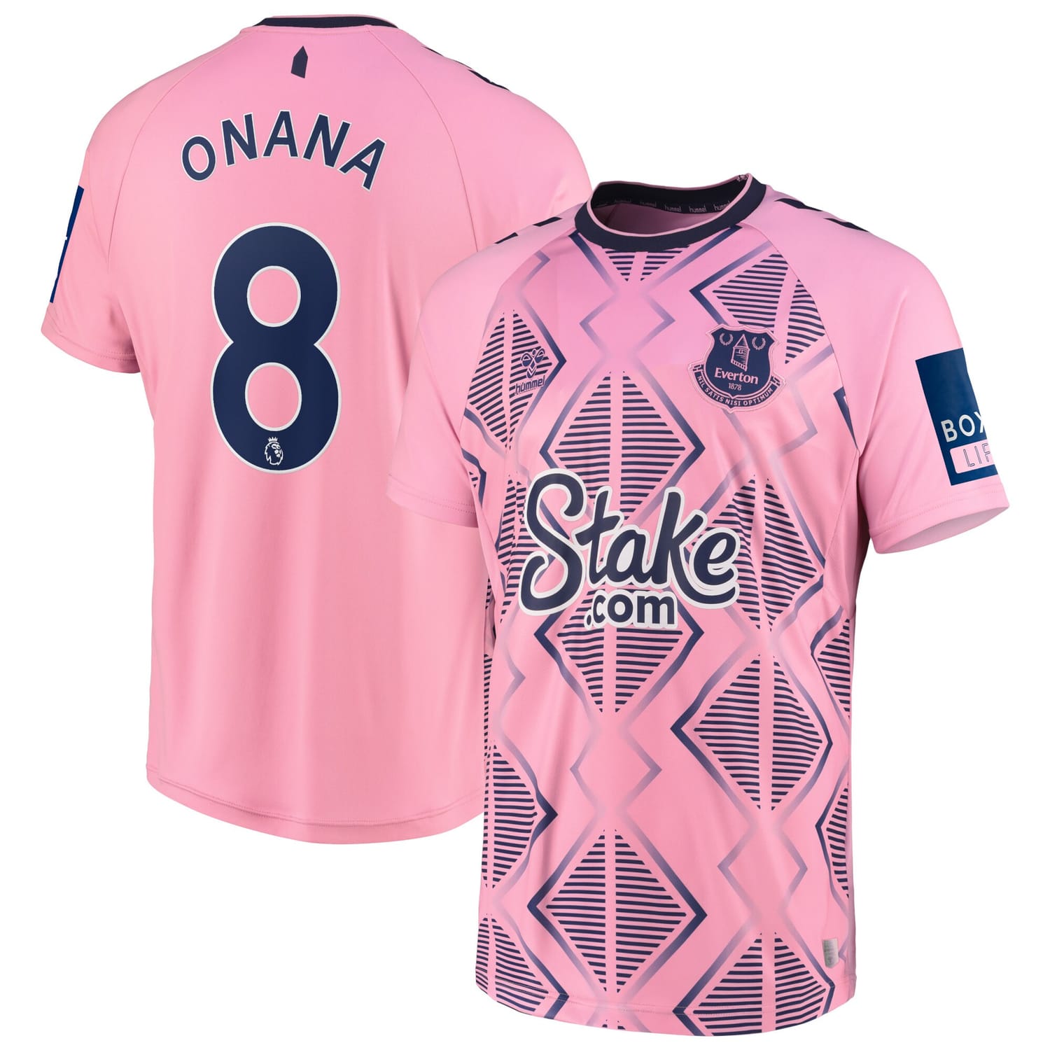 Premier League Everton Away Jersey Shirt 2022-23 player Amadou Onana 8 printing for Men