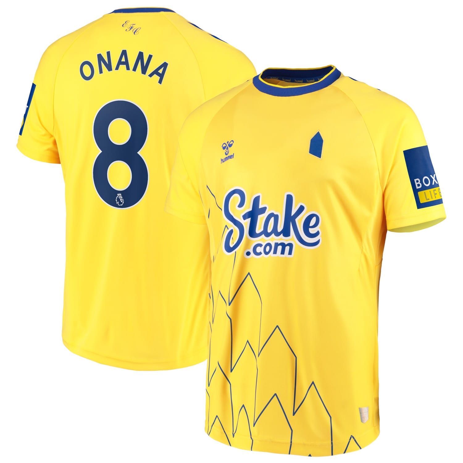 Premier League Everton Third Jersey Shirt 2022-23 player Amadou Onana 8 printing for Men