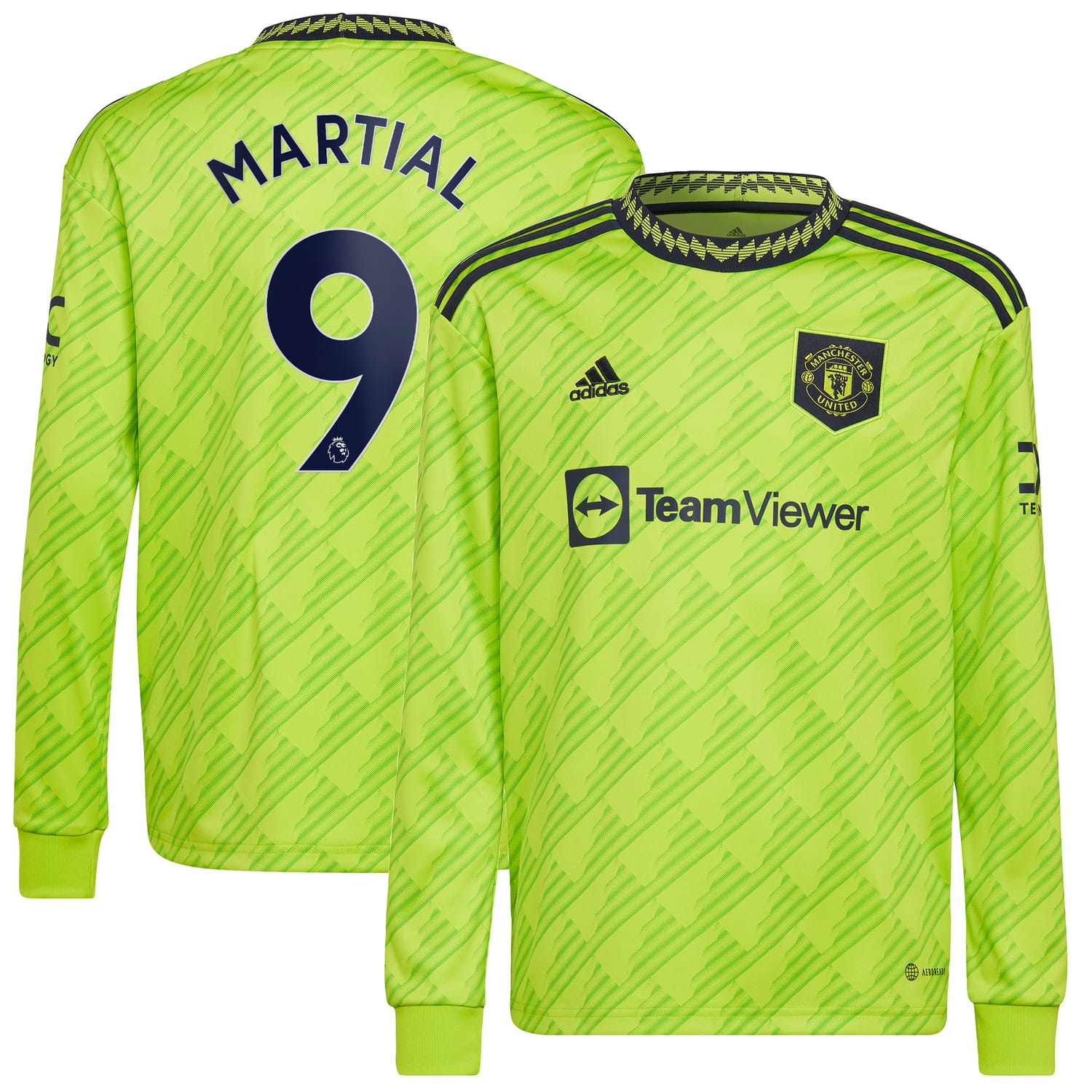 Premier League Manchester United Third Jersey Shirt Long Sleeve 2022-23 player Anthony Martial 9 printing for Men