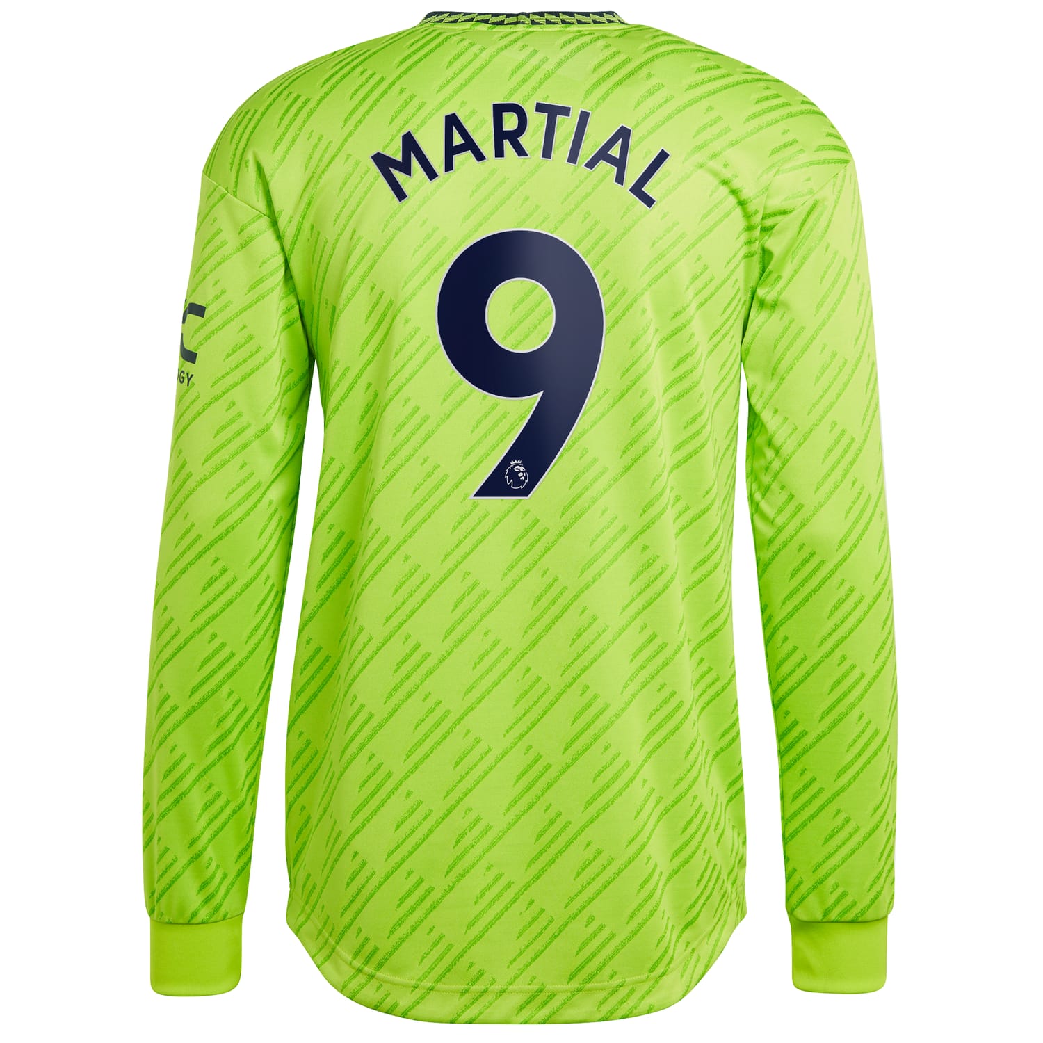 Premier League Manchester United Third Authentic Jersey Shirt Long Sleeve 2022-23 player Anthony Martial 9 printing for Men
