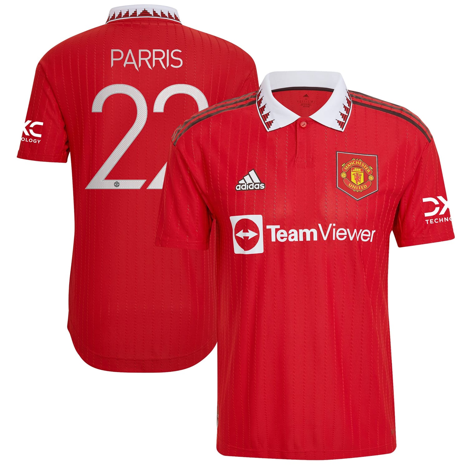 Premier League Manchester United Home Cup Authentic Jersey Shirt 2022-23 player Nikita Parris 22 printing for Men