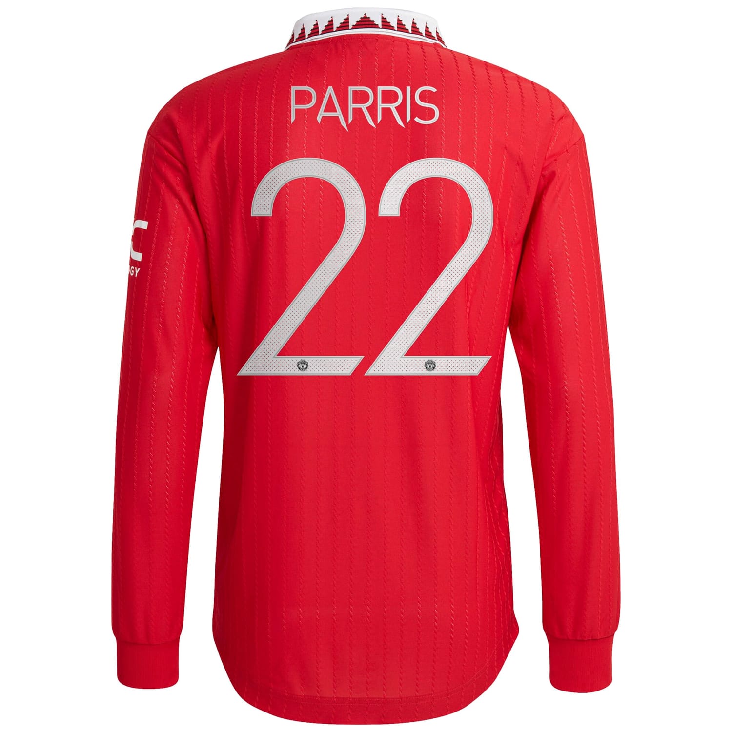 Premier League Manchester United Home Cup Authentic Jersey Shirt Long Sleeve 2022-23 player Nikita Parris 22 printing for Men