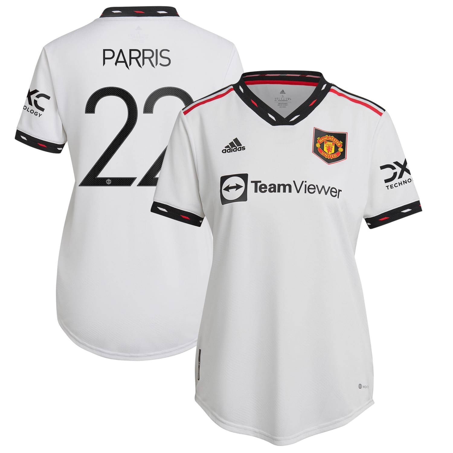 Premier League Manchester United Away Cup Authentic Jersey Shirt 2022-23 player Nikita Parris 22 printing for Women