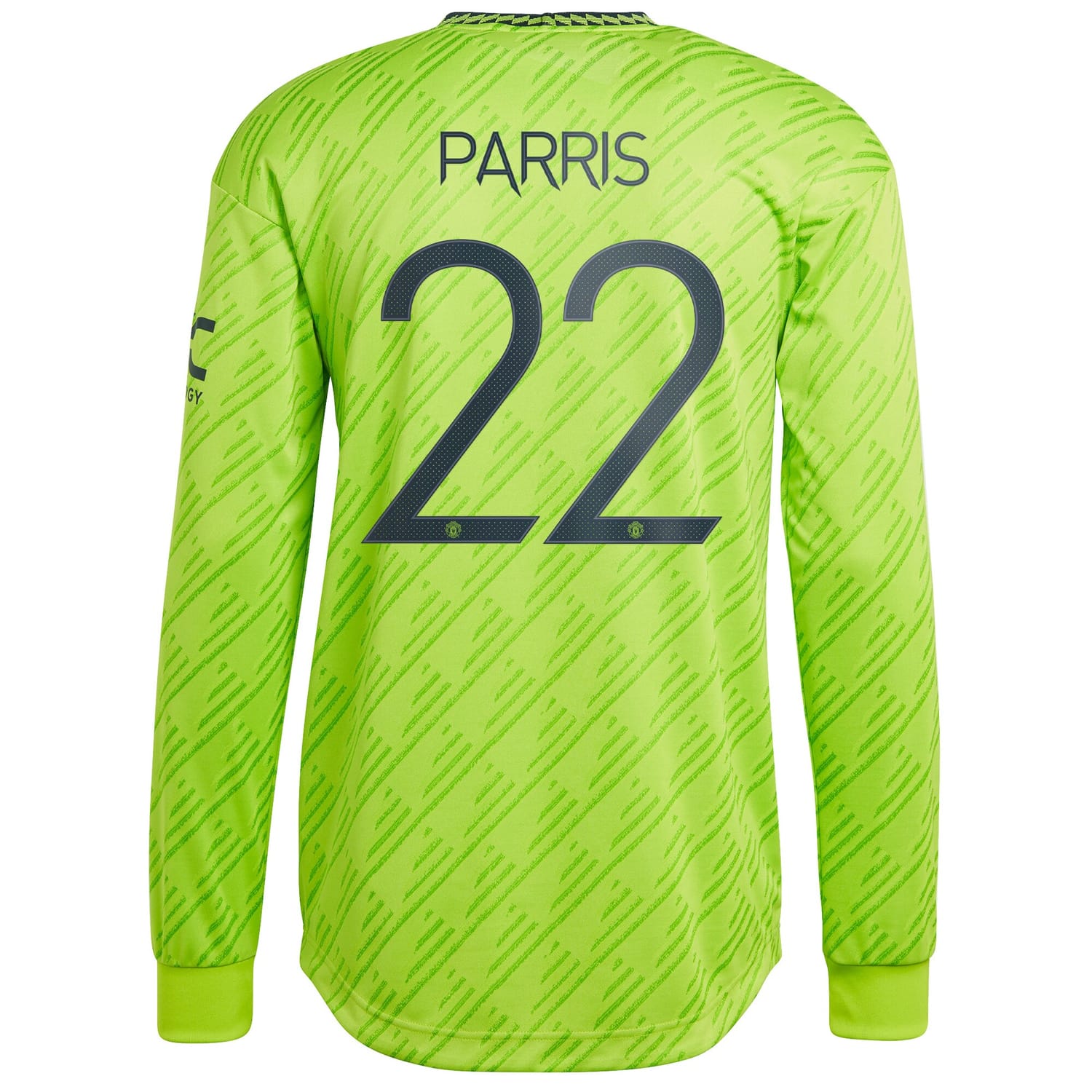Premier League Manchester United Third Cup Authentic Jersey Shirt Long Sleeve 2022-23 player Nikita Parris 22 printing for Men
