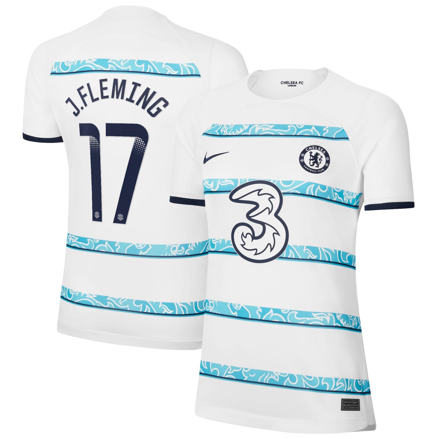 Premier League Away WSL Jersey Shirt 2022-23 player Jessie Fleming 17 printing for Women