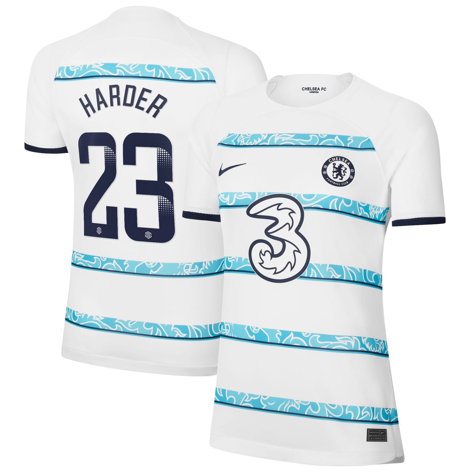 Premier League Away WSL Jersey Shirt 2022-23 player Pernille Harder 23 printing for Women