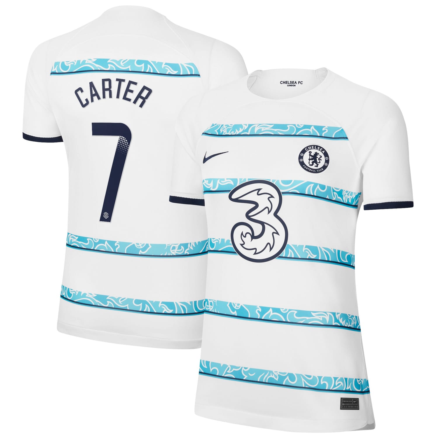 Premier League Away WSL Jersey Shirt 2022-23 player Jess Carter 7 printing for Women