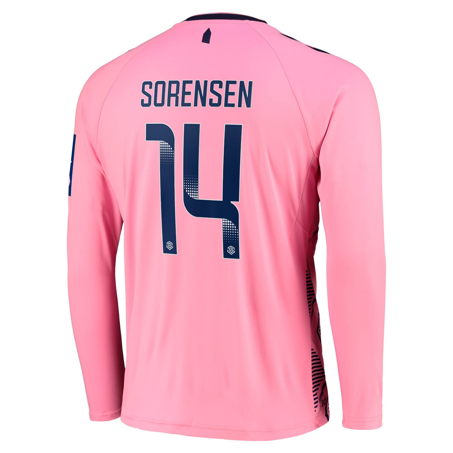Premier League Everton Away Jersey Shirt Long Sleeve 2022-23 player Nicoline Sørensen 14 printing for Men