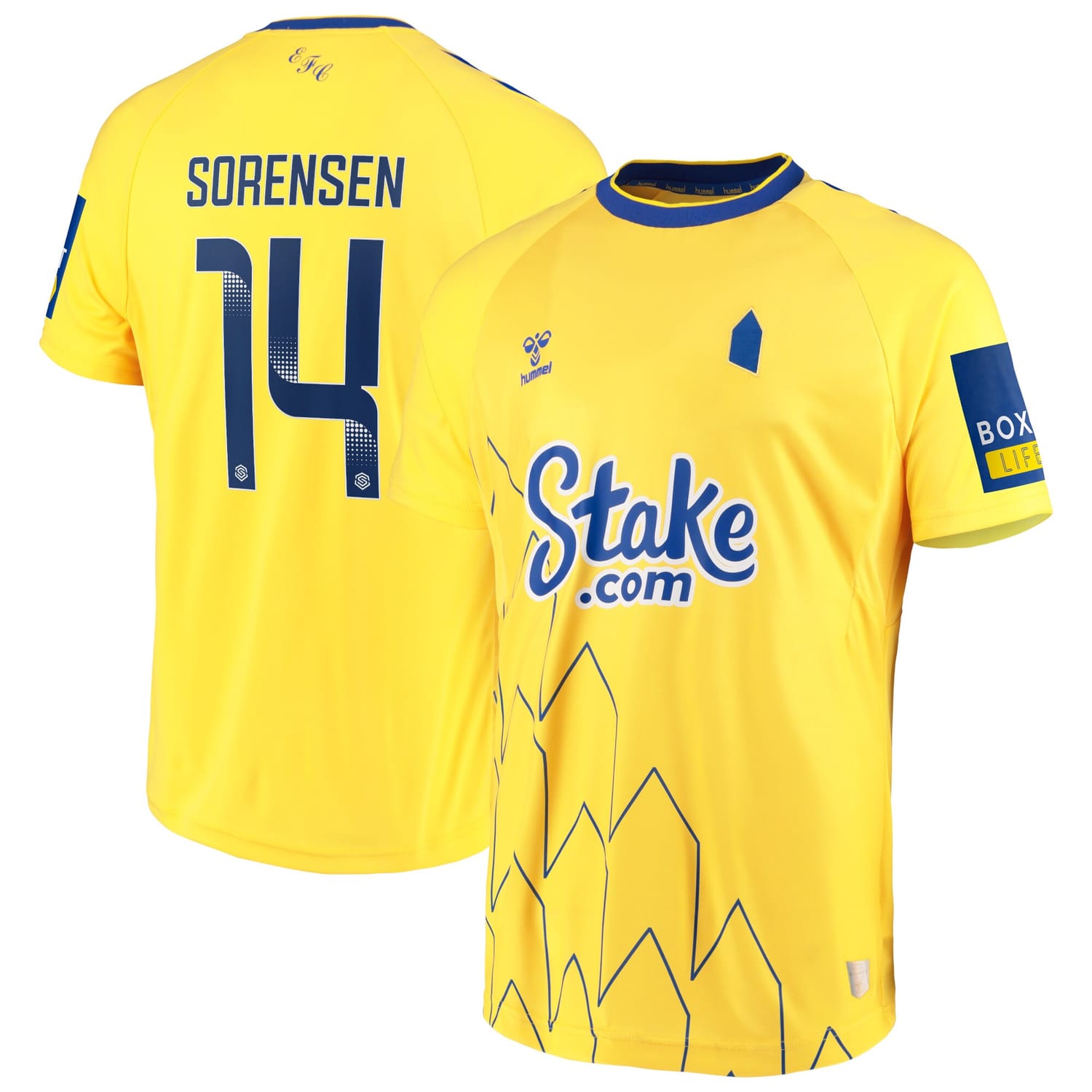 Premier League Everton Third WSL Jersey Shirt 2022-23 player Nicoline Sørensen 14 printing for Men