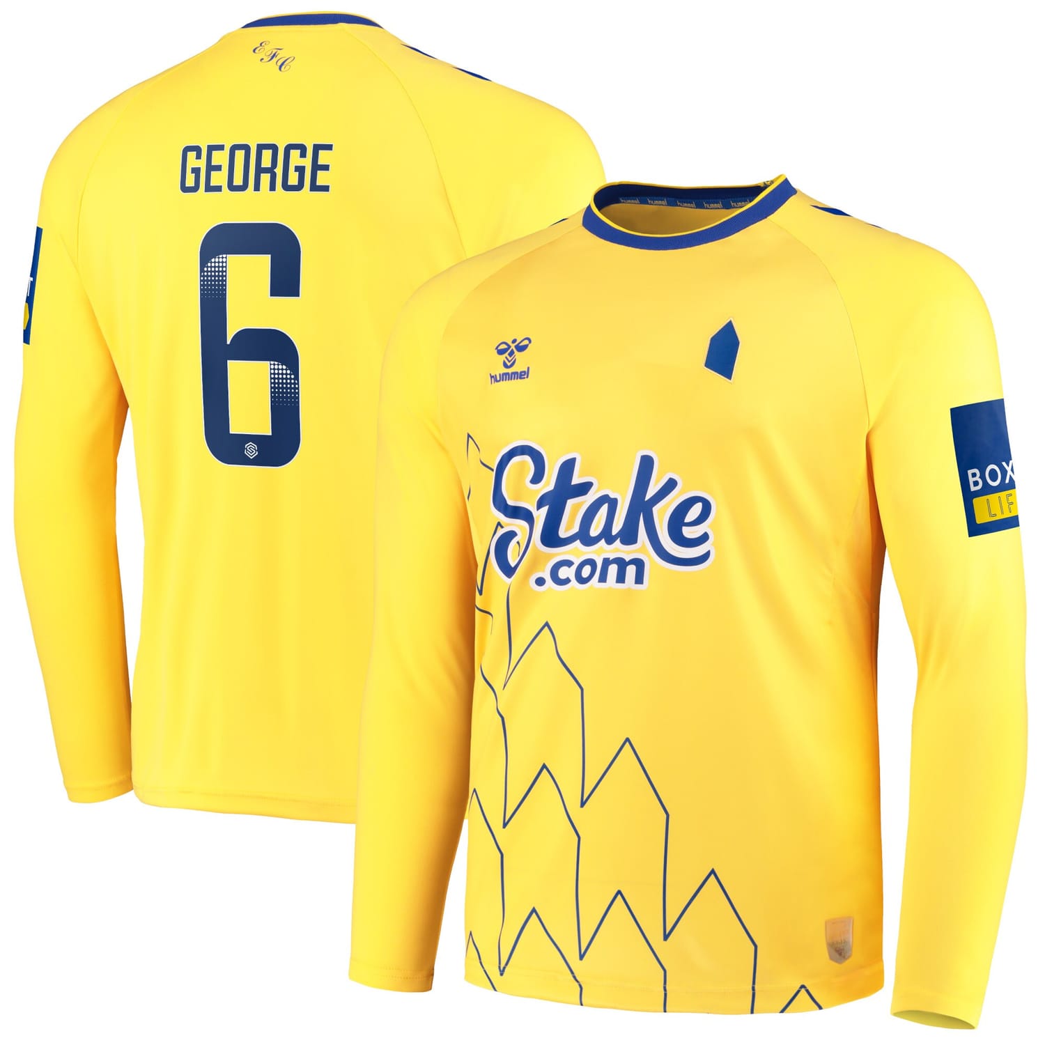 Premier League Everton Third Jersey Shirt Long Sleeve 2022-23 player Gabrielle George 6 printing for Men