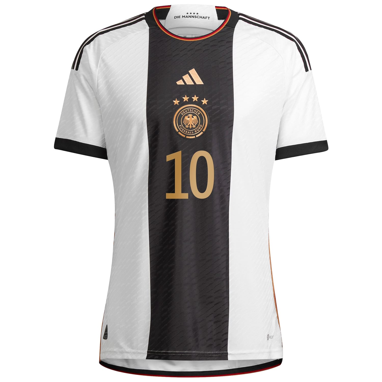 Germany National Team Home Authentic Jersey Shirt player Serge Gnabry 10 printing for Men