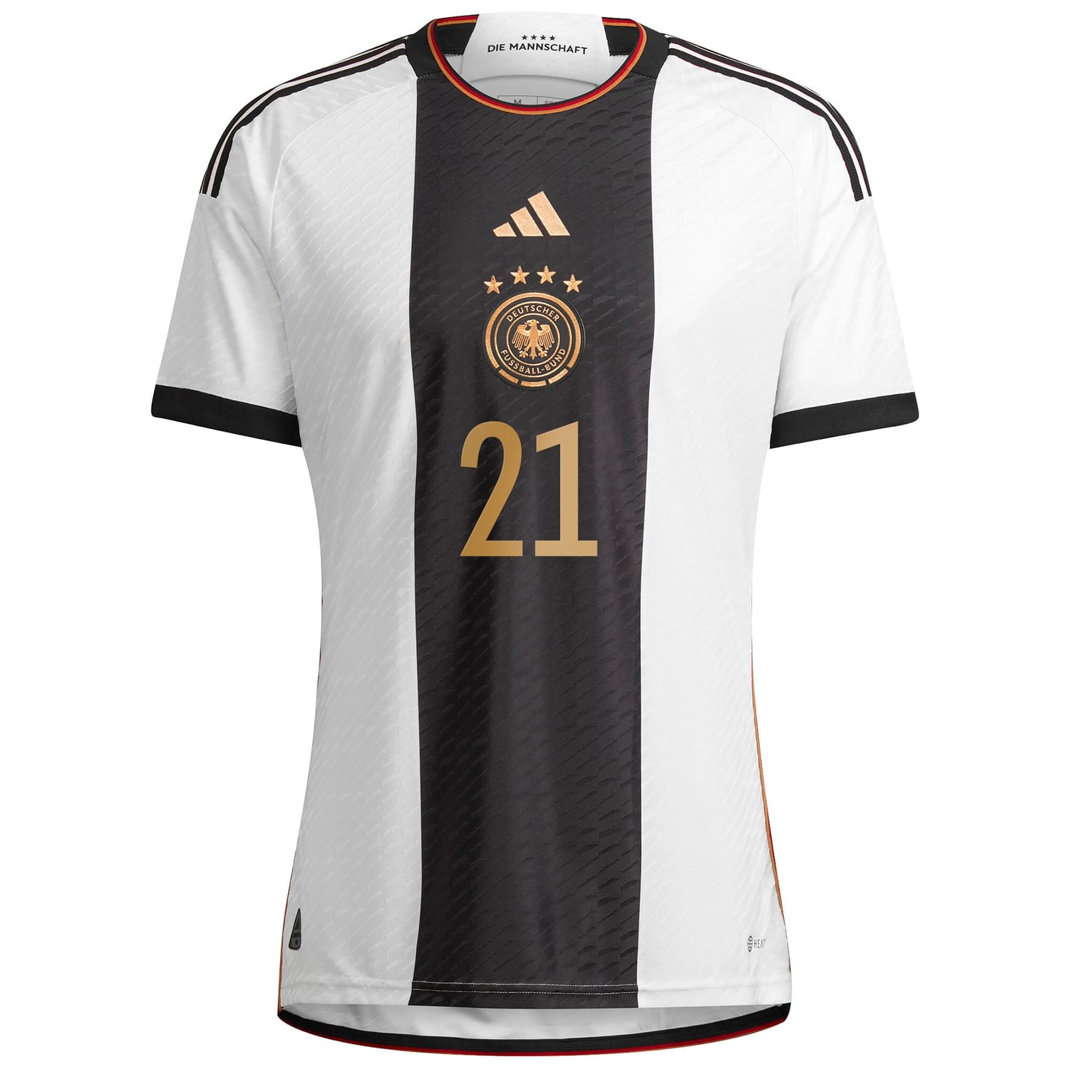 Germany National Team Home Authentic Jersey Shirt player Ilkay Gündogan 21 printing for Men