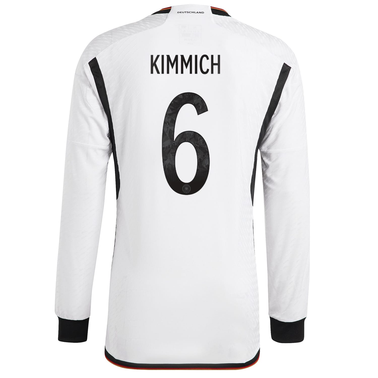 Germany National Team Home Authentic Jersey Shirt Long Sleeve player Joshua Kimmich 6 printing for Men