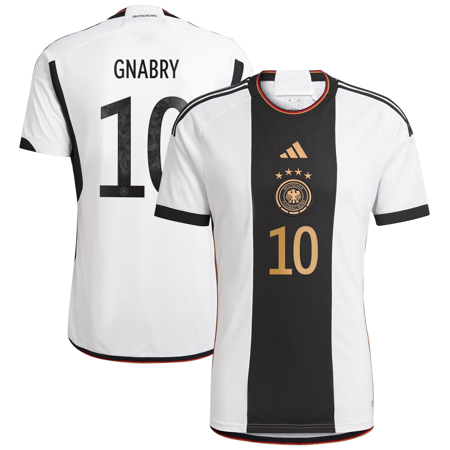 Germany National Team Home Jersey Shirt player Serge Gnabry 10 printing for Men