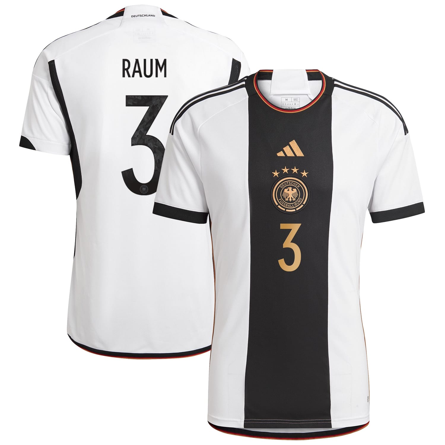 Germany National Team Home Jersey Shirt player David Raum 3 printing for Men
