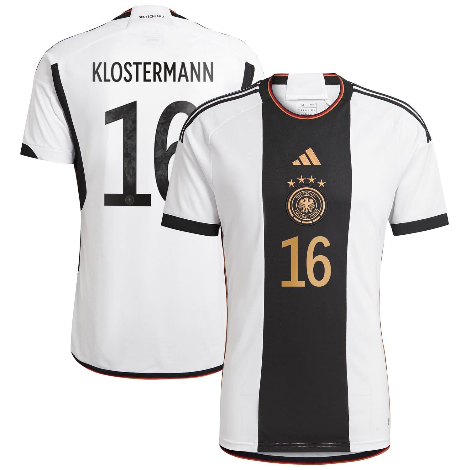 Germany National Team Home Jersey Shirt player Lukas Klostermann 16 printing for Men