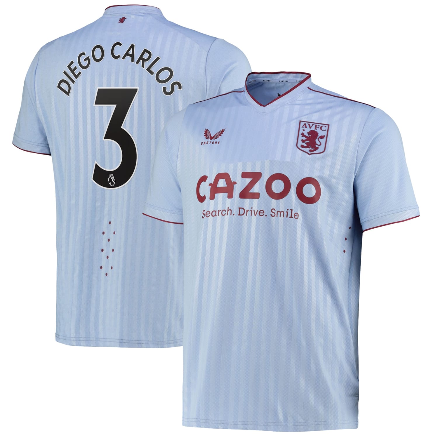 Premier League Aston Villa Away Pro Jersey Shirt 2022-23 player Diego Carlos 3 printing for Men