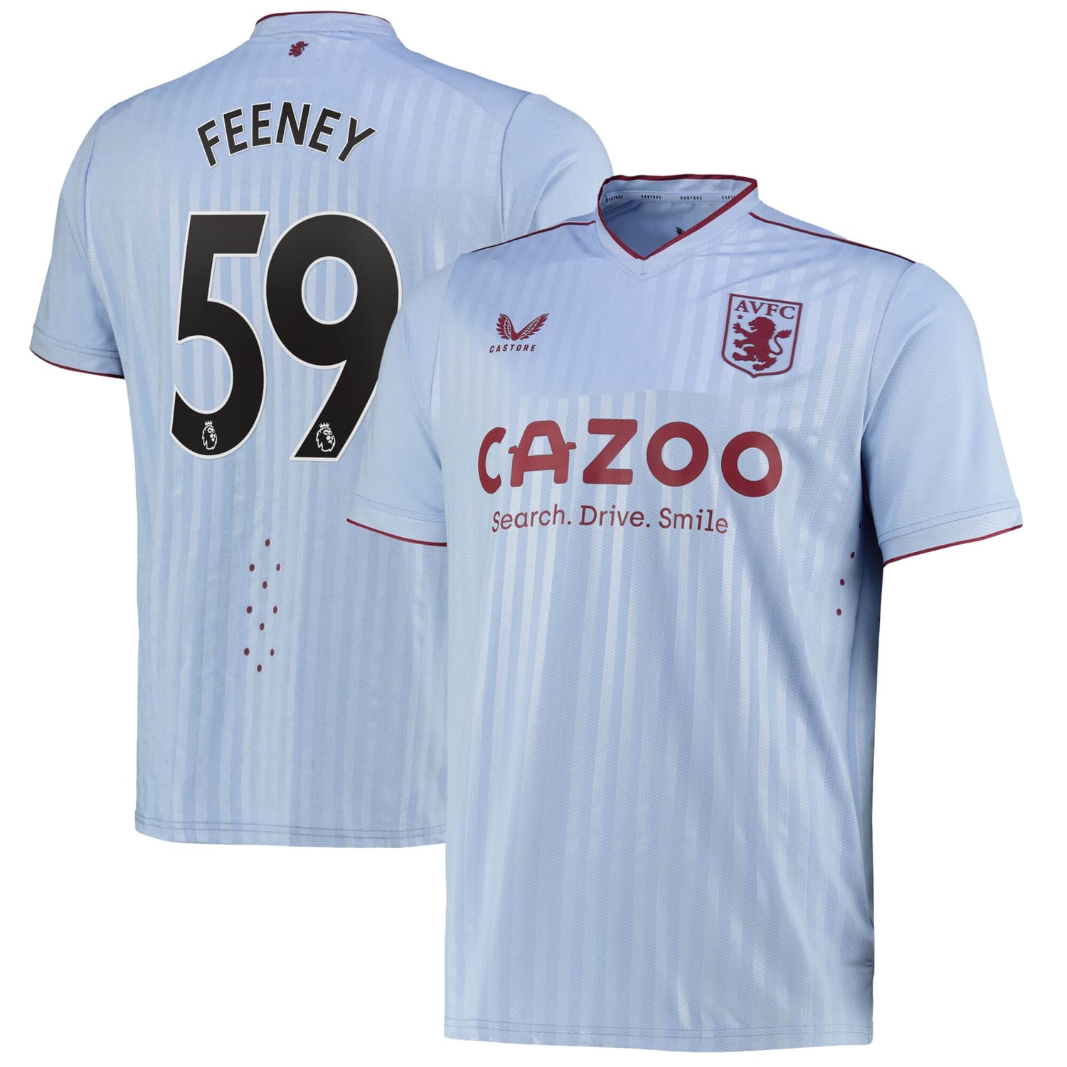 Premier League Aston Villa Away Pro Jersey Shirt 2022-23 player Joshua Feeney 59 printing for Men