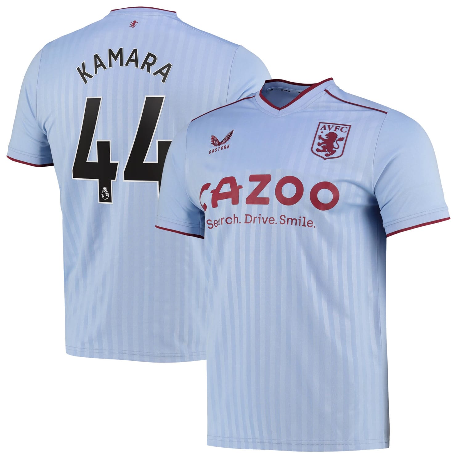 Premier League Aston Villa Away Jersey Shirt 2022-23 player Boubacar Kamara 44 printing for Men