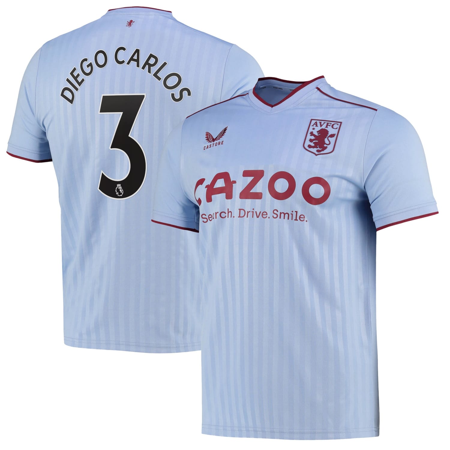 Premier League Aston Villa Away Jersey Shirt 2022-23 player Diego Carlos 3 printing for Men