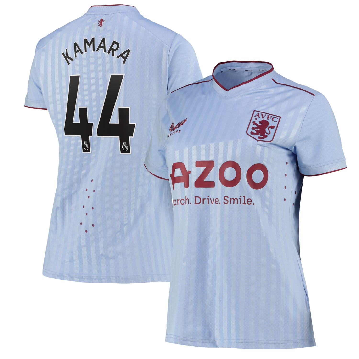 Premier League Aston Villa Away Pro Jersey Shirt 2022-23 player Boubacar Kamara 44 printing for Women