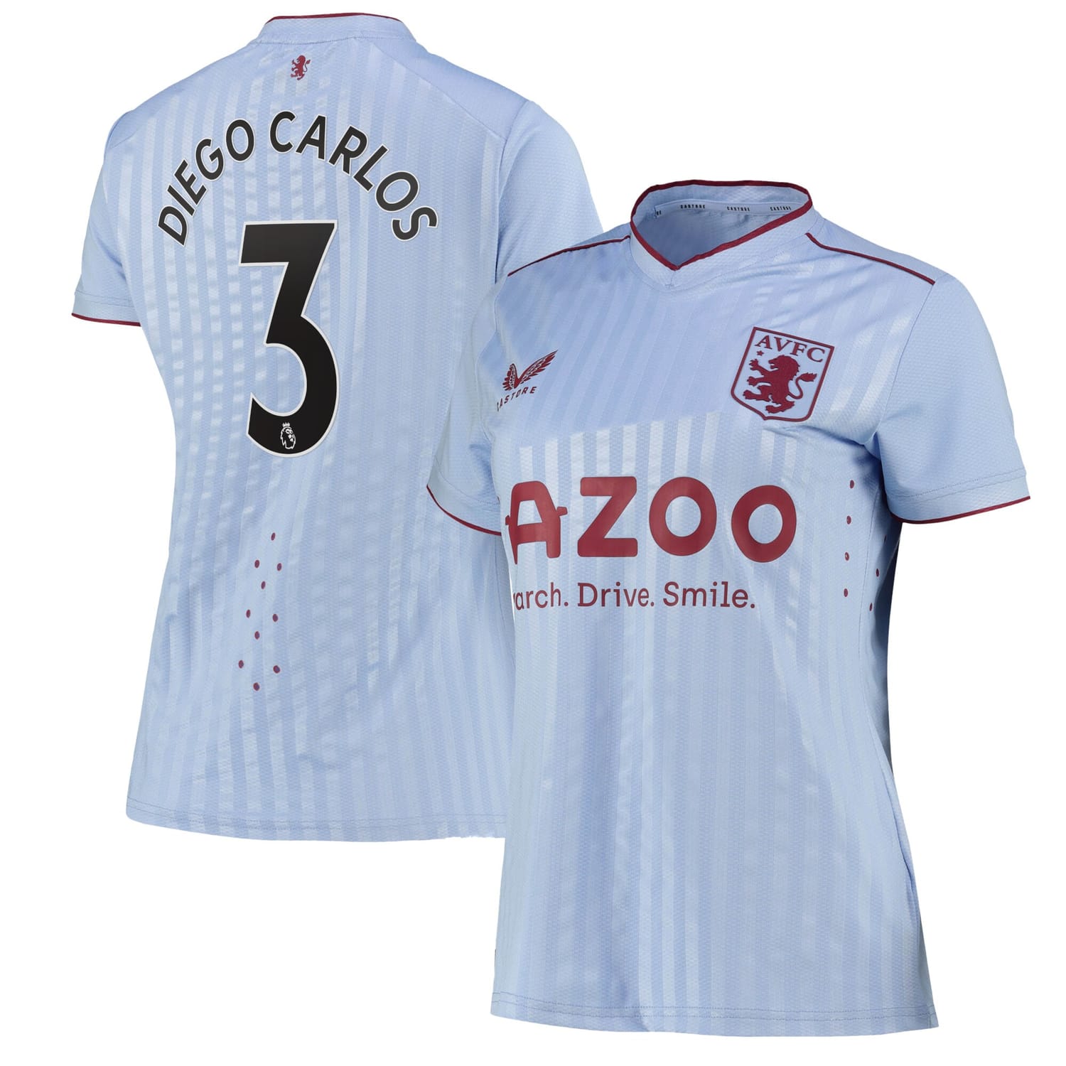 Premier League Aston Villa Away Pro Jersey Shirt 2022-23 player Diego Carlos 3 printing for Women