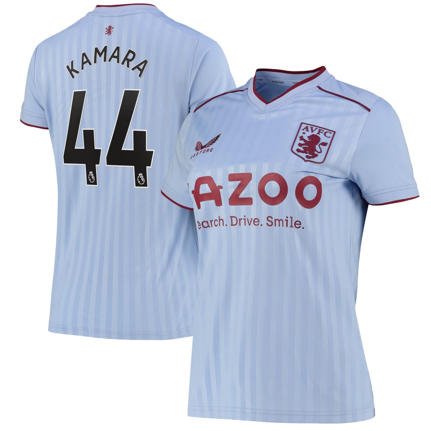Premier League Aston Villa Away Jersey Shirt 2022-23 player Boubacar Kamara 44 printing for Women