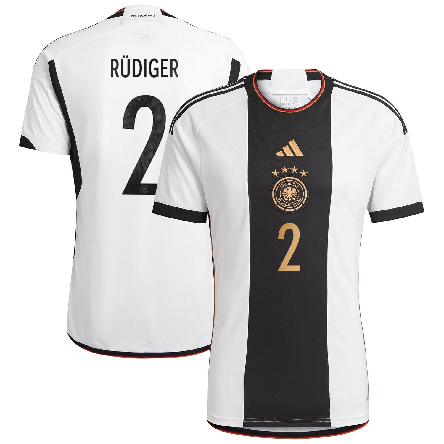 Germany National Team Home Jersey Shirt player Antonio Rüdiger 2 printing for Men