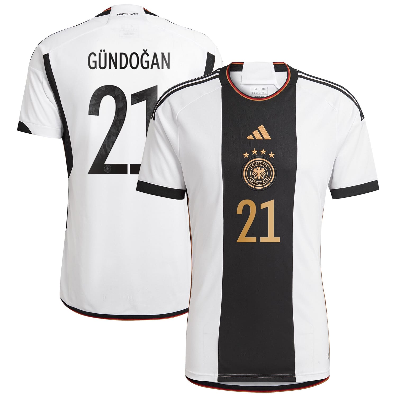 Germany National Team Home Jersey Shirt player Ilkay Gündogan 21 printing for Men