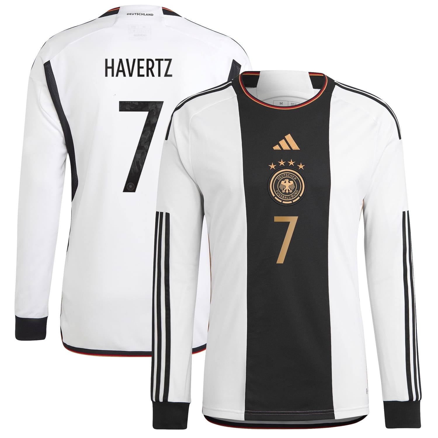 Germany National Team Home Jersey Shirt Long Sleeve player Kai Havertz 7 printing for Men