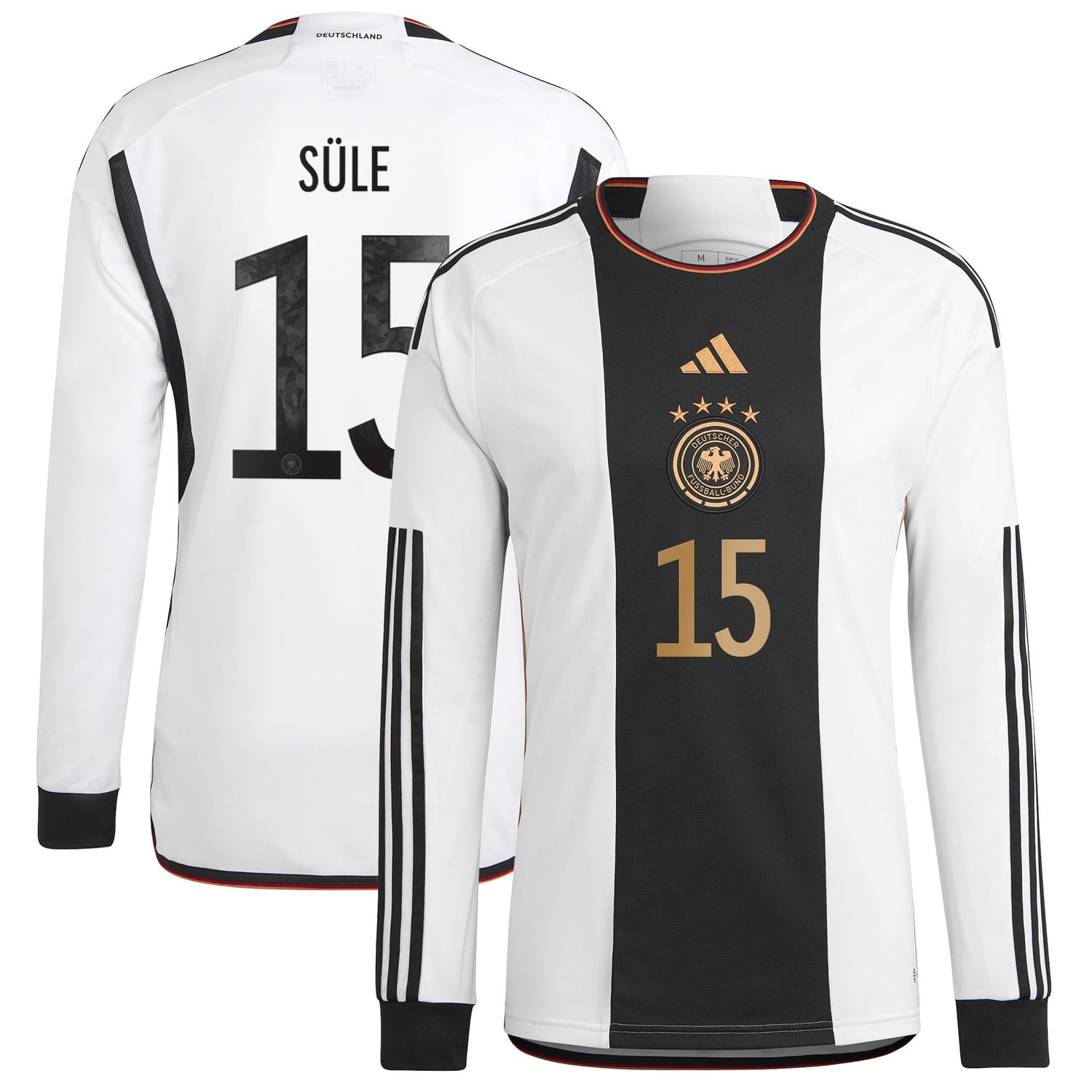 Germany National Team Home Jersey Shirt Long Sleeve player Niklas Süle 15 printing for Men