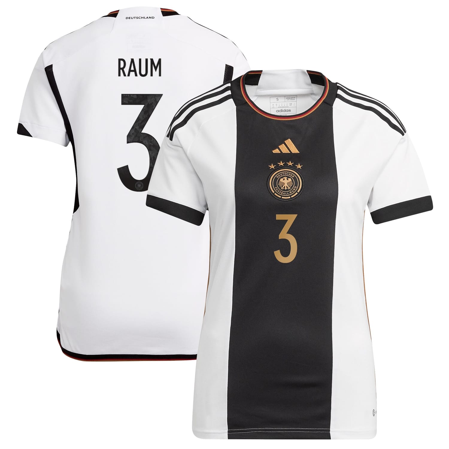 Germany National Team Home Jersey Shirt player David Raum 3 printing for Women