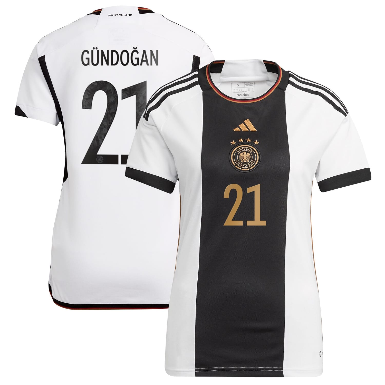 Germany National Team Home Jersey Shirt player Ilkay Gündogan 21 printing for Women
