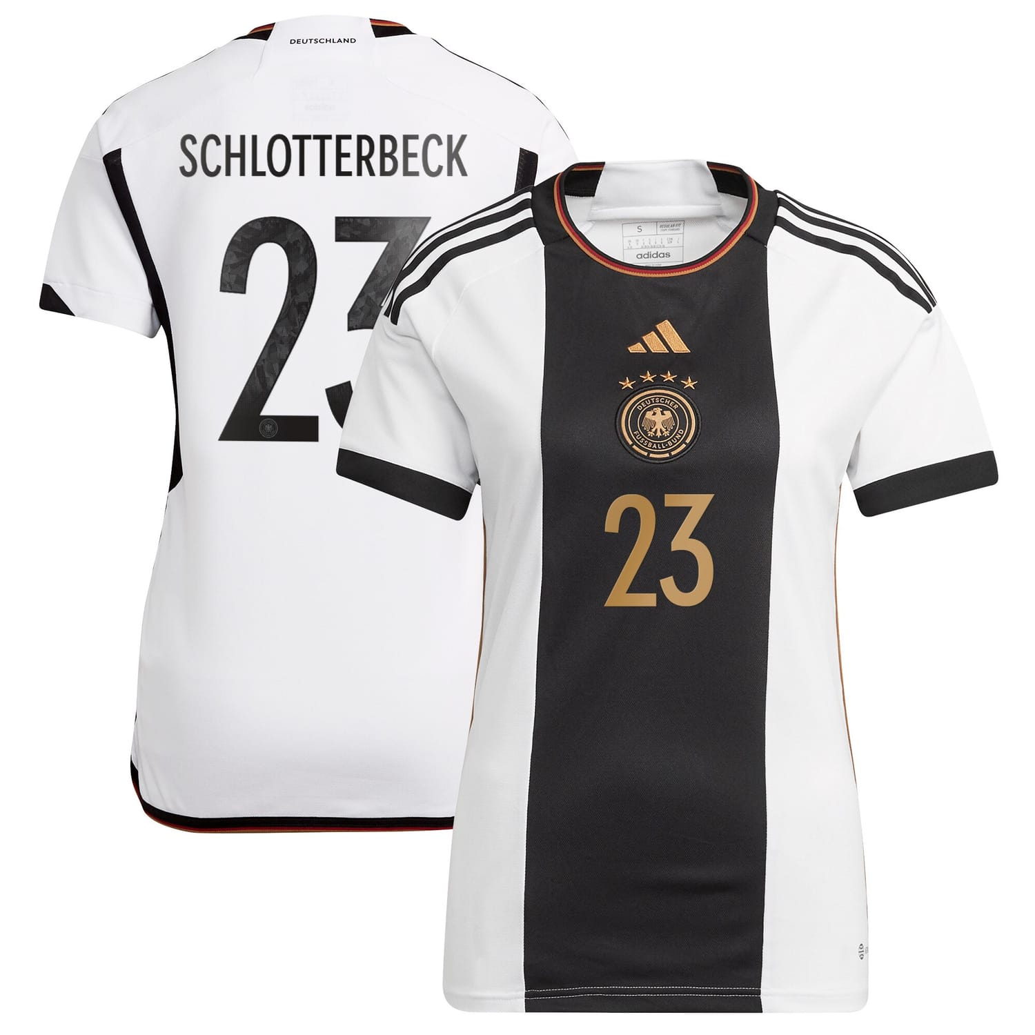 Germany National Team Home Jersey Shirt player Nico Schlotterbeck 23 printing for Women