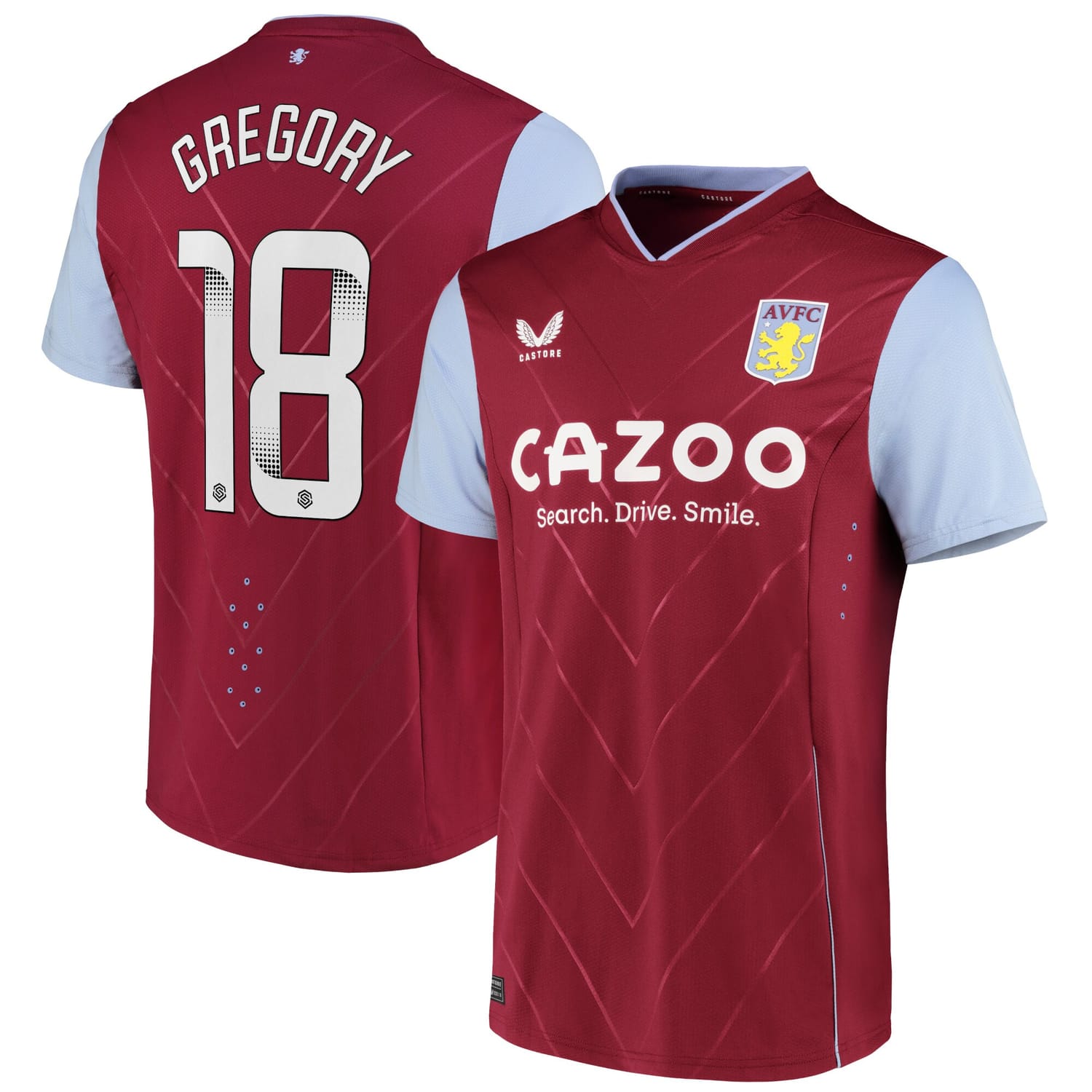 Premier League Aston Villa Home WSL Pro Jersey Shirt 2022-23 player Freya Gregory 18 printing for Men
