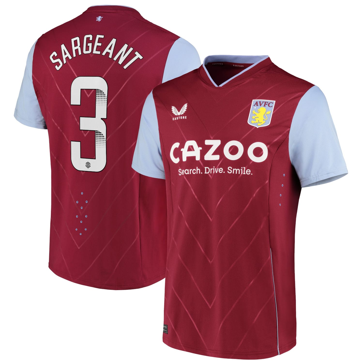 Premier League Aston Villa Home WSL Pro Jersey Shirt 2022-23 player Meaghan Sargeant 3 printing for Men